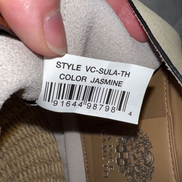 Vince Camuto Sula Leather Top Handle Bucket Bag Jasmine Cream Snap Closure - Picture 14 of 14